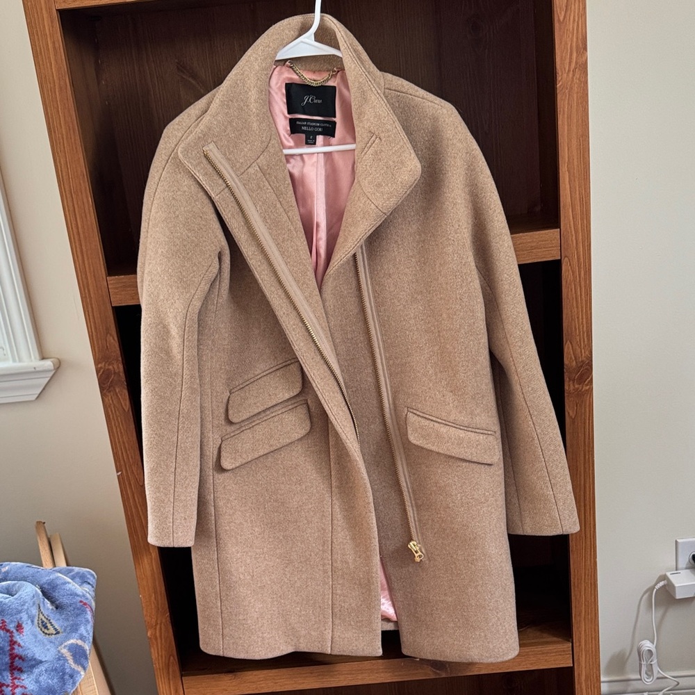 J. Crew Women's Camel Cocoon Coat - Italian stadium cloth by nello gori